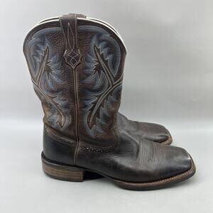 Ariat Quickdraw Western Boots Men Size 11.5 D Brown Leather Cowboy Mid-calf Shoe